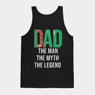 Turkmenistani Dad The Man The Myth The Legend - Gift for Turkmenistani Dad With Roots From Turkmenistani Tank Top